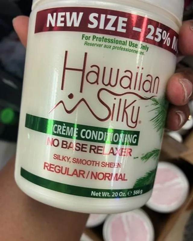 Hawaiian Silky Crème Conditioning No Base Relaxer, Regular/Normal (photo from the store)
